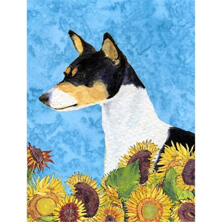 Carolines Treasures 28 x 40 In. Basenji Flag Canvas- House Size SS4147CHF